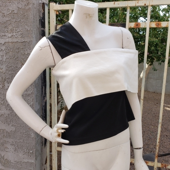Rosetta Getty One-Shoulder Banded‎ Top - Picture 7 of 13